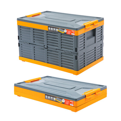 

Citylong 68L extra large collapsible storage box thicken green plastic storage box home car storage box orange red 6277