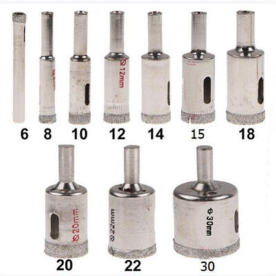 

10pcs 6-30mm Diamond Tool Drill Bit Hole Saw Set For Glass Ceramic Marble New