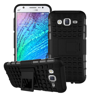 

Fivice Samsung J5 Case TPU anti-fall tire pattern back clip bracket phone case