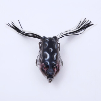 

2PC soft tube bait japan plastic fishing lures frog lure treble hooks Topwater ray frog 65CM 14g artificial soft bait
