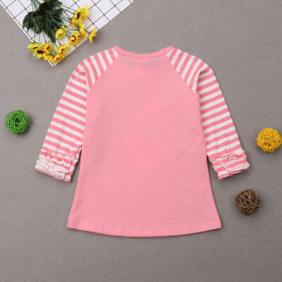 

Fashion Newborn Cute Baby Girls Long Sleeve Clothes Swan Printed T-shirt Tops