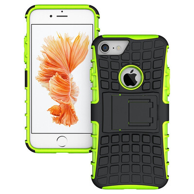 

Fivice iPhone 7 PLUS Case TPU anti-fall tire pattern back clip bracket phone case