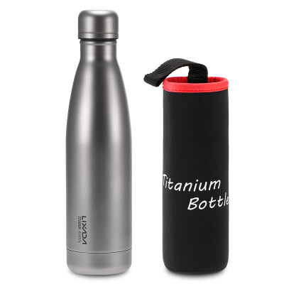 

Lixada 500ml Titanium Water Bottle Double Walled Vacuum Insulated Sports Water Bottle Camping Backpacking Hiking Cycling