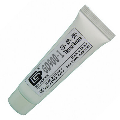 

GD Brand GD900-1 Heat Sink Compound Thermal Grease Paste Silicone Containing Silver Gray Net Weight 30 Grams 6.0W/-K ST30