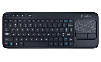 

Logitech Wireless Touch Keyboard K400 with Built-In Multi-Touch Touchpad, Black