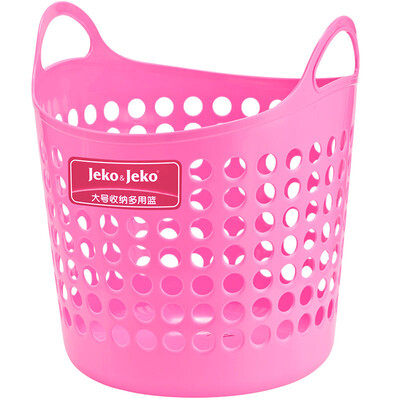 

JEKO&JEKO large plastic basket dirty clothes dirty clothes storage basket clothes storage basket hamper pink 1 only SWB-6071