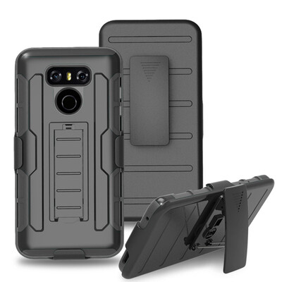 

Fivice LG G6 Case TPU armor anti-drop mobile phone outdoor bracket back clip PC shell phone case