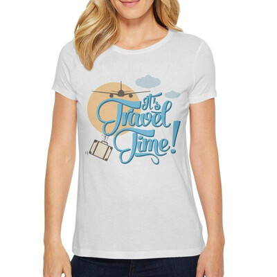 

Melinda World Travel Day Product Women White Tshirts Cotton Lovely T-Shirts