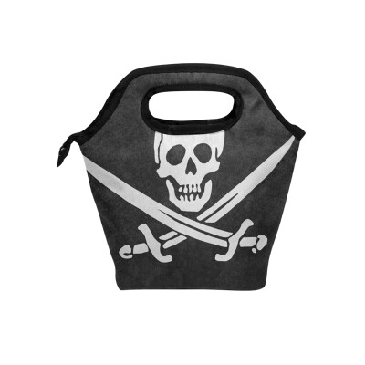 

Lunch Bag Tote Bag Pirate Flag Travel Picnic Organizer Lunch Holder Handbags Lunch Bag Box for Office