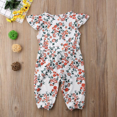 

Newborn Infant Baby Girl Sleeveless Bodysuit Romper Jumpsuit Outfit Clothes