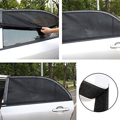 

2PcsPack Car-Styling Car Sun Shade Window Cover Sunshade Curtain UV Protection Shield Visor Mesh Dust Car Window Mesh