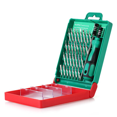 

ELECALL Magnetic Screwdriver Set CR-V Bits Precision 33 in 1 Screw-driver Bit Screw Driver Multi-functional DIY Repair Tool Kit El