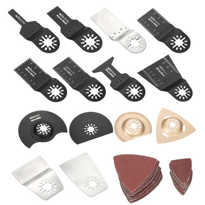 

KKmoon 66pcs Mix Oscillating Blade Kit Multi Tool Saw Blades for Dremel Fein Multimaster Makita Bosch Rockwell Sonicrafter Worx Mu