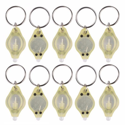 

Mini LED Keychain Flashlight Keyring Torch 10PCS