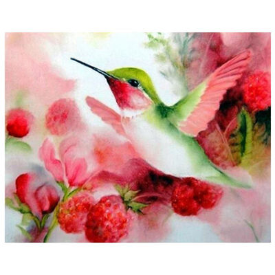 

UpperX Full 5D Diy Diamond Painting Cross Stitch "Flower&bird" 3D Diamond Embroidery Rhinestone Mosaic Decor Paintings