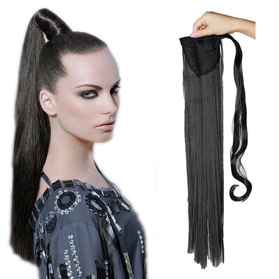 

3 Types Ponytail Extensions One Piece Claw Jaw Pony Tail Clip in Hair Extensions Curly Long Straight Soft Silky