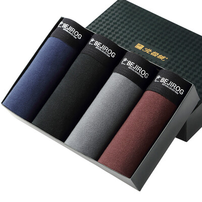 

Arctic cashmere men&39s underwear men&39s flat pants cotton sweat breathable fashion in the waist four pants 4 gift box installed XXL