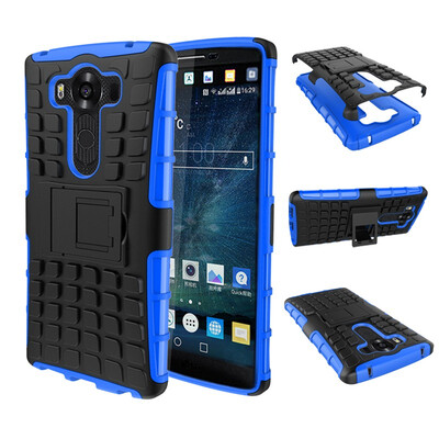 

Fivice LG V10G4 Pro Case TPU anti-fall tire pattern back clip bracket phone case