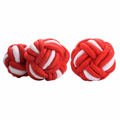 

Yoursfs Round Silk Knot Cufflinks Silk Cufflinks for Men Knot Cufflinks Giftbox Included