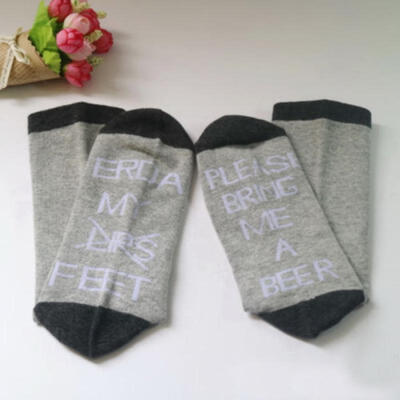 

Wine socks If You can read My Feet Please Bring Me a Beer Men Women Socks