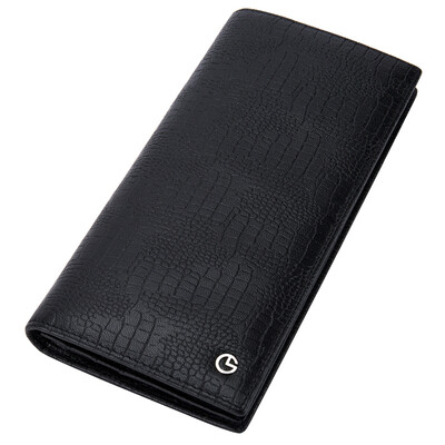 

Goldlion (Goldlion) new men's wallet cowhide simple men's ticket folder business wallet cross section black A721001-211