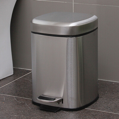 

[Jingdong супермаркет] Run Европа Tetsuya мусор 6L нержавеющей стали квадратный фут нисходящая означает немой уплотнения бумаги ванны крышки