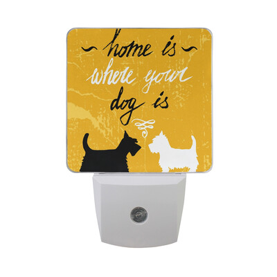 

ALAZA LED Night Light With Smart Dusk To Dawn SensorCool Dog Plug In Night Light