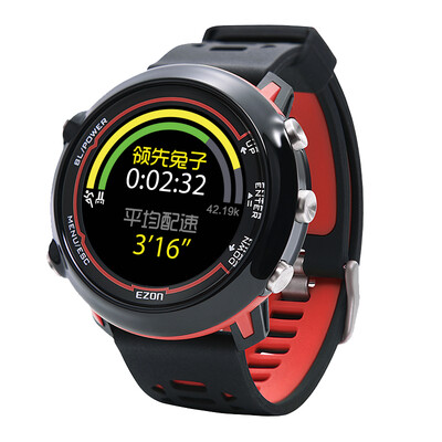 

EZON outdoor smart sports watch mens fashion color screen multi-function dynamic light heart rate waterproof running marathon