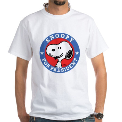 

CafePress - Snoopy for President - Peanuts White T-Shirt - 100 Cotton T-Shirt White