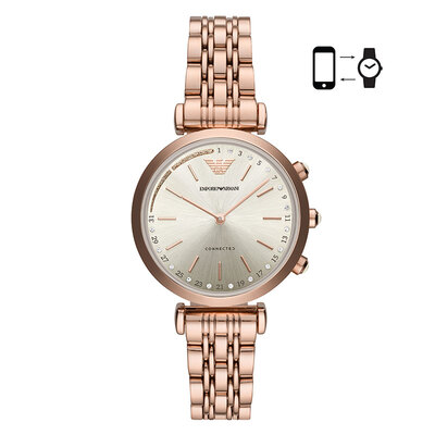 

Emporio Armani watch 4th generation new light luxury fashion business Europe&America smart watch ladies watch quartz stainless steel belt Jingdong self-operated new ART3027