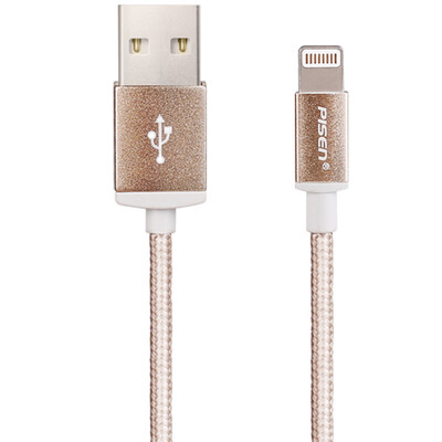 

Product wins Apple double-sided USB data charging nylon line 15 m champagne gold Apple phone 5 5s 6 6s Plus 7 7Plus iPad4 5 Air Pro mini2 34