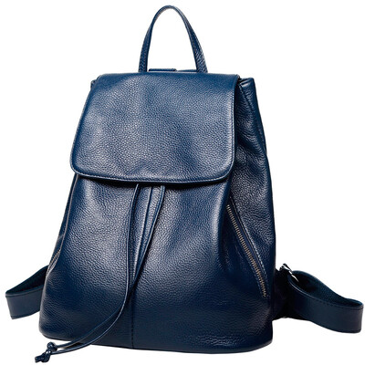 

Boyatu first layer cowhide handbags fashion simple British style casual backpack backpack female brown