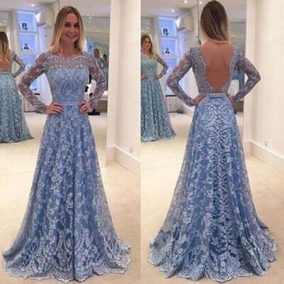 

New Women High Waist Backless Bridemaid Wedding A-line Prom Cocktail Party Dress