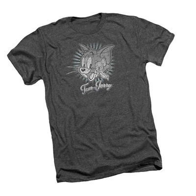 

Classic Pals -- Tom & Jerry Adult Heather T-Shirt