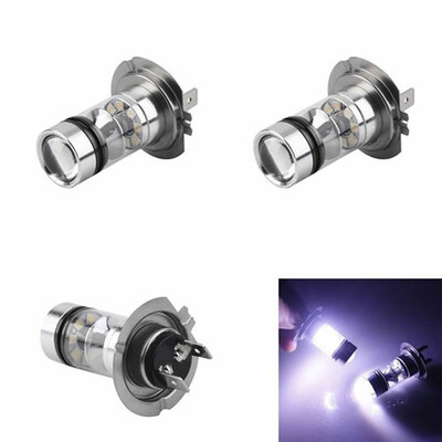 

2Pcs H7 6000K 100W LED 20-SMD Projector Fog Driving DRL Light Bulbs HID