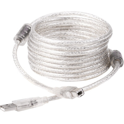 

Shanze (SAMZHE) UK-410 USB2.0 высокоскоростной принтерный кабель для передачи данных Общественный к B открытый AM / BM боковой порт USB-кабель для печати 10 метров