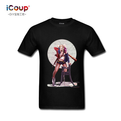 

2017 icoup summer squad comic Halle movie t - shirt anime novelty design High Quality