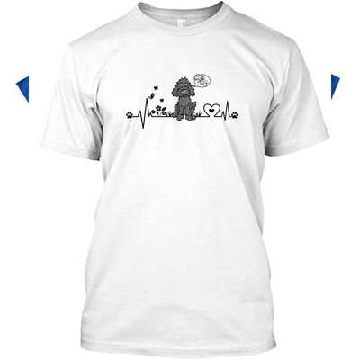 

Barbet Heartbeat Tshirt - Hanes Tagless Tee