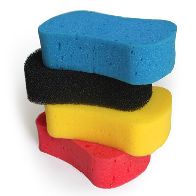 

Yue card car wash sponge suit does not hurt the car paint hit the bubble dedicated 8-word sponge tire wheel cleaning and maintenance of absorbent sponge (4 colors 4 loaded