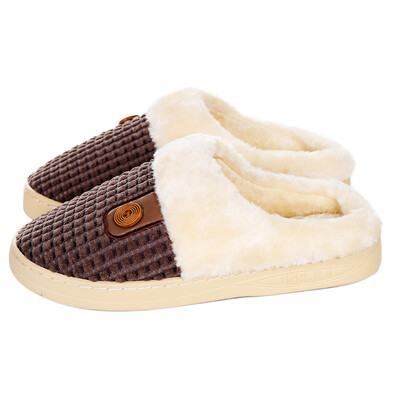 

JICHUN Serie Button Men's Cotton Slippers