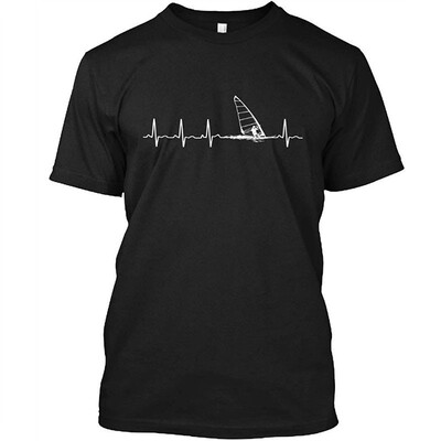 

Windsurfing Heartbeat Tshirt - Hanes Tagless Tee