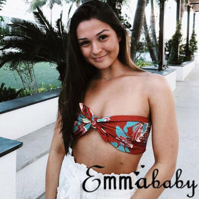 

Women Bandage Push-Up Bikini Top Bandeau Swimwear Swimsuit Beachwear Bathing