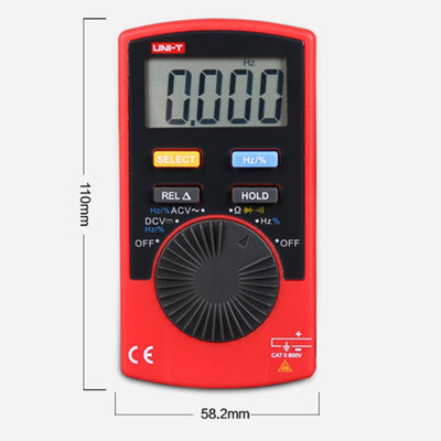 

UNI-T UT120A Pocket Size Type Digital Multimeters 4000 Count Display Auto Range Continuity Buzzer DC Voltage Meters Testers