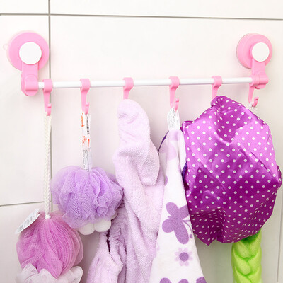 

Yunlei vacuum seamless magic sucker bathroom kitchen crossbar hook row hook hook 5KG bearing weight 18379