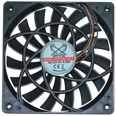 

Кос (SCYTHE) SY1212SL12H-Р 12см вентилятор (тонкая толщина секции 12 мм / 2000 об / 4pin Температура ШЕЙ-управление)