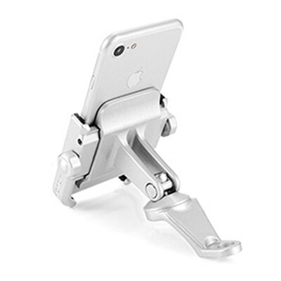 

Universal Aluminum Alloy Rearview Mirror Motorcycle Phone Holder For iPhoneXs Max 8 plus 6s Support Telephone Moto Holder For GPS