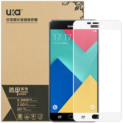

Плюс отличный Samsung A9 / A9100 / A9000 стали пленка / стеклянная пленка, чтобы покрыть всю защитную пленку телефон белый
