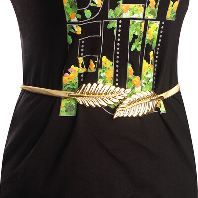 

New Style Lady's Fashion Women Trendy Belt Alloy Leaf Waistband Waist Belt