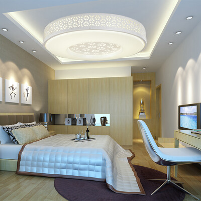 

Jingdong Supermarket] NVC lighting (NVC) ceiling lamp living room lights bedroom lights Led lamps can be sub-control iron lamp round three-color adjustable (24W3000K +6500K