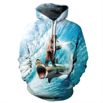 

QYDM0209Mens Hoodie 3D Printed Women Pullover Sweater